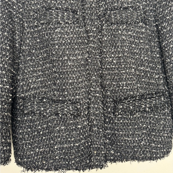 Michael Michael Kors womens 14 crop pebble print tweed jacket holiday formal - Picture 3 of 9